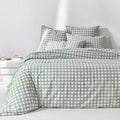 Botanical Print Cotton Duvet Cover & Pillowcases Set