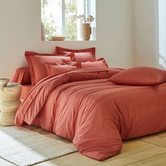 Pure Washed Cotton Solid Duvet Cover Bedding Set